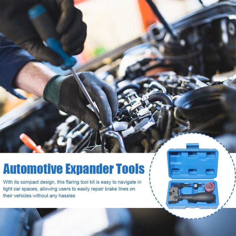 Universal Automotive Brake Pipe Flaring Tool Kit – 3/16in & 1/4in Double & Single Flaring Tool Set for Copper Brake Lines,for Vehicle Brakes Lines Repairing Copper Pipe Flarings - Image 5